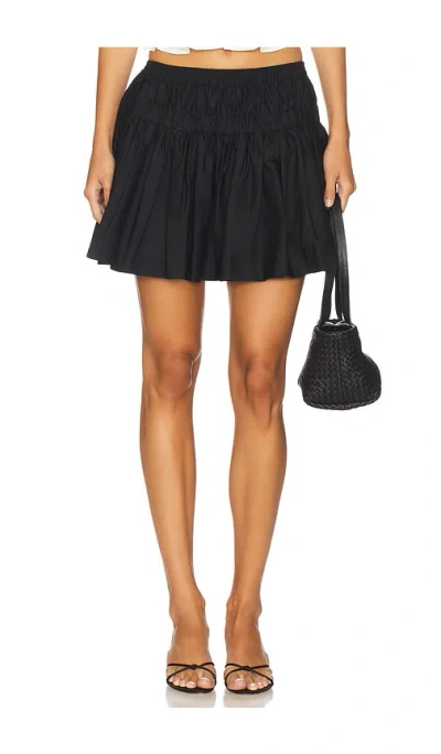 Lovers & Friends Idun Drop Waist Mini Skirt In Black