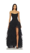 Lovers & Friends Iris Gown In Black