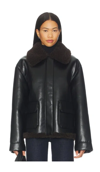 Lovers & Friends Irving Faux Leather Jacket In Black