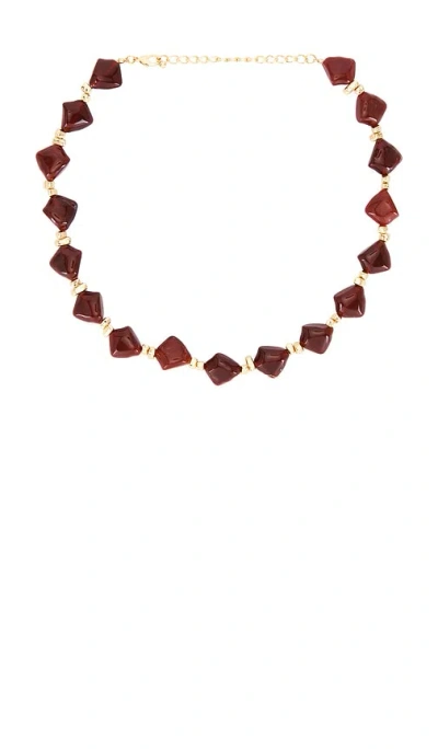 Lovers & Friends Jaden Necklace In Red