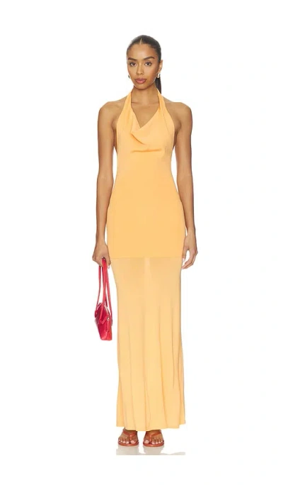 Lovers & Friends Jennis Halter Maxi Dress In Yellow