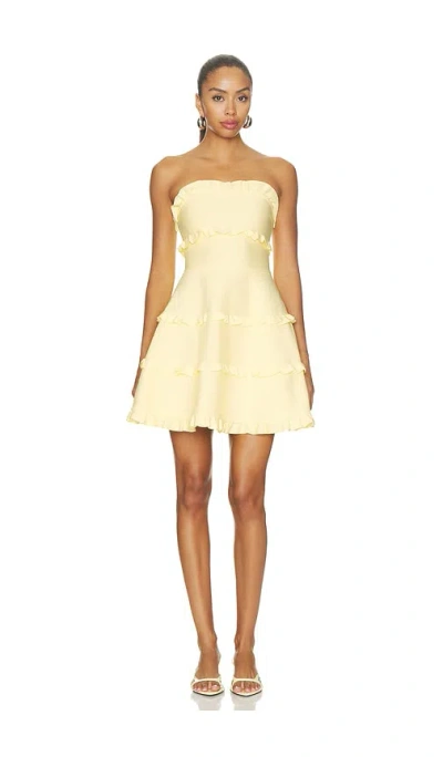 Lovers & Friends Jessica Mini Dress In Yellow