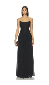 Lovers & Friends Joanna Gown In Black