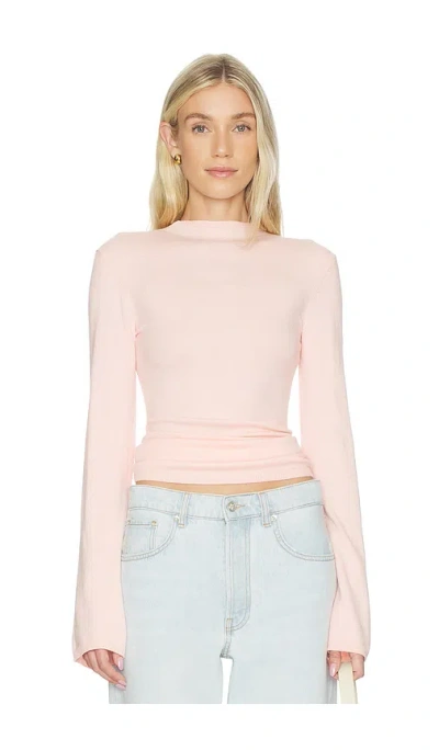 Lovers & Friends Joelle Funnel Neck Sweater In Pink