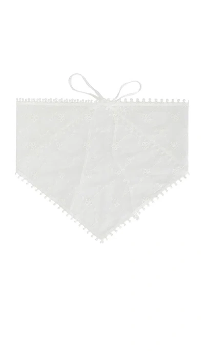 Lovers & Friends Josefina Triangle Scarf In White