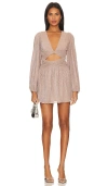 Lovers & Friends Josephine Mini Dress In Rose Gold