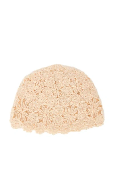 Lovers & Friends Juliet Crochet Hat In Neutral
