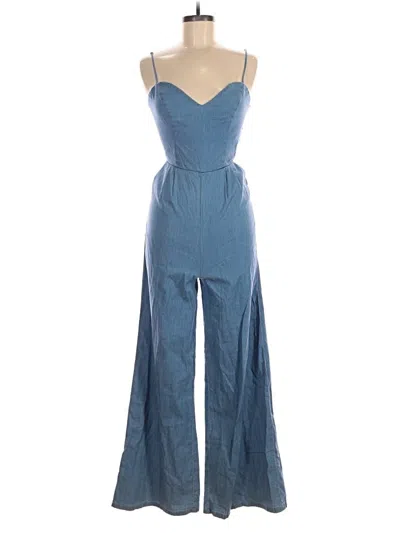 Pre-owned Lovers & Friends Jumpsuit In Blue