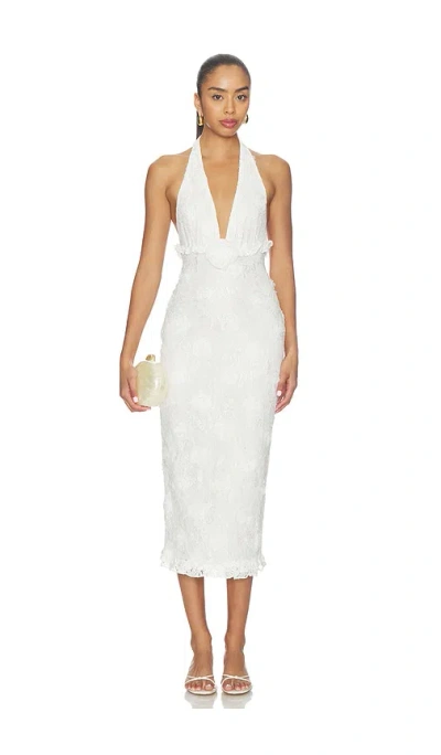 Lovers & Friends Kalin Midi Dress In White