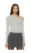 Lovers & Friends Katalina Off The Shoulder Sweater In Gray