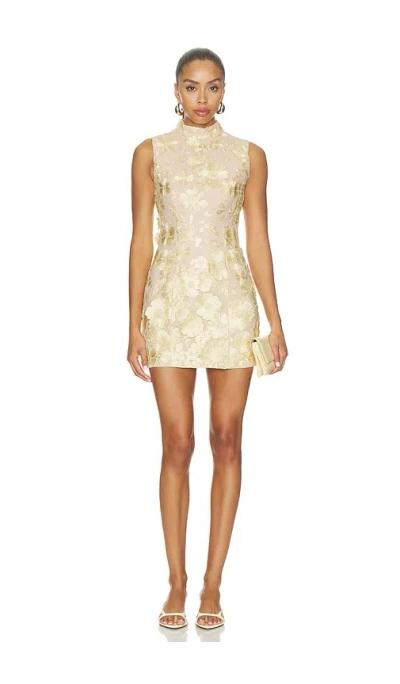 Lovers & Friends Katherine Mini Dress In Yellow
