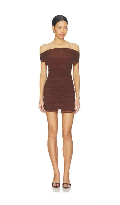 Lovers & Friends Katie Mini Dress In Brown