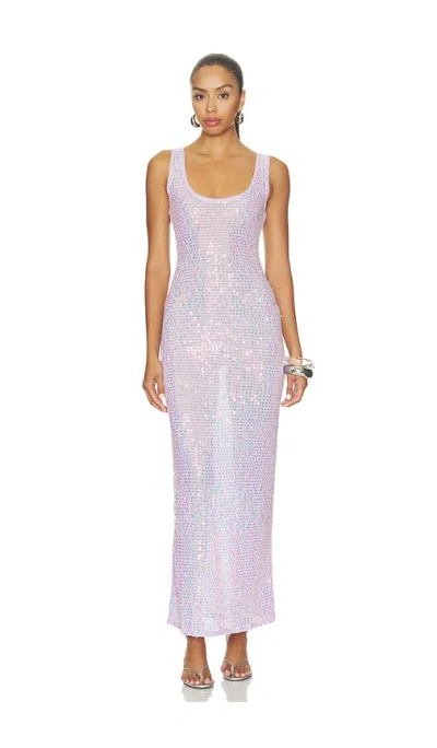 Lovers & Friends Katrine Maxi Dress In Lilac Sequin