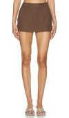Lovers & Friends Keila Skort In 巧克力棕色