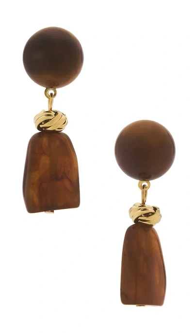 Lovers & Friends Kelsey Earrings In Brown