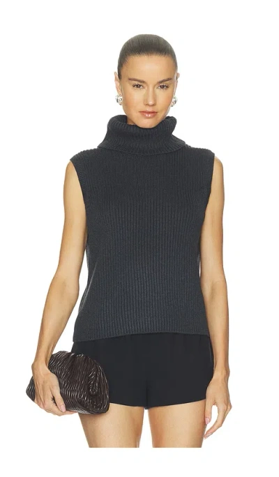 Lovers & Friends Keris Turtle Neck Vest In Black