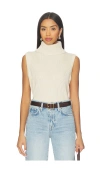 Lovers & Friends Keris Turtle Neck Vest In White