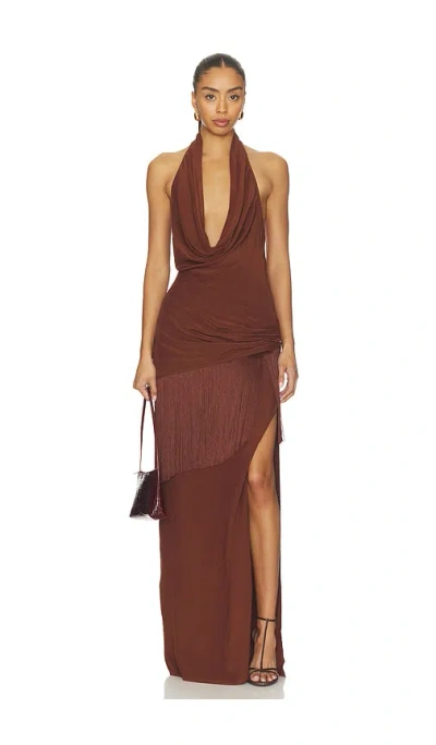 Lovers & Friends Larissa Gown In Brown