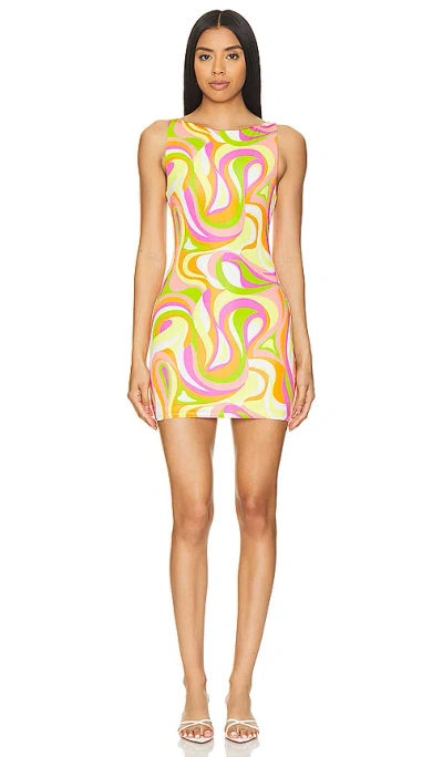 Lovers & Friends Layla Mini Dress In Swirl Multi
