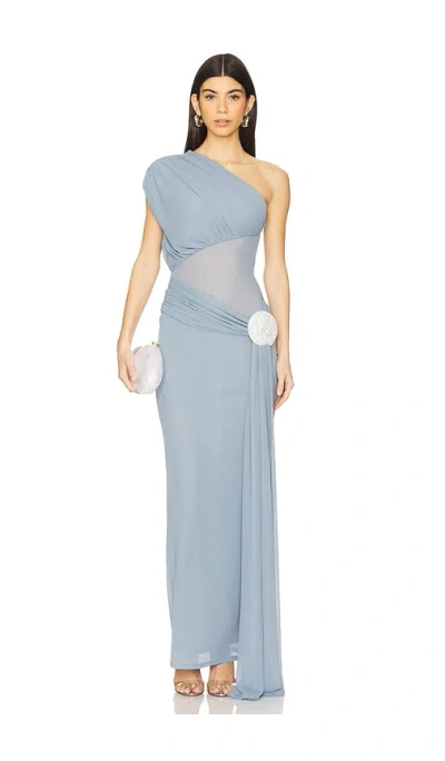 Lovers & Friends Lea Gown In Sea Blue