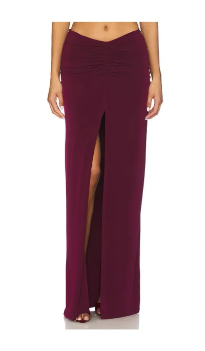 Lovers & Friends Leighton Maxi Skirt In Purple