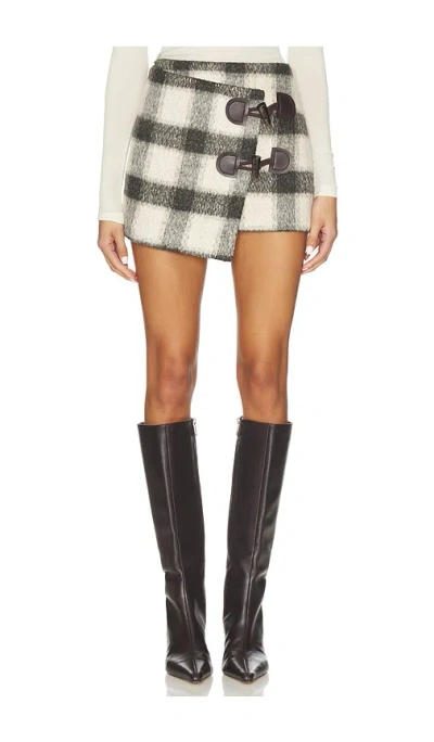 Lovers & Friends Leonie Mini Skirt In Gray