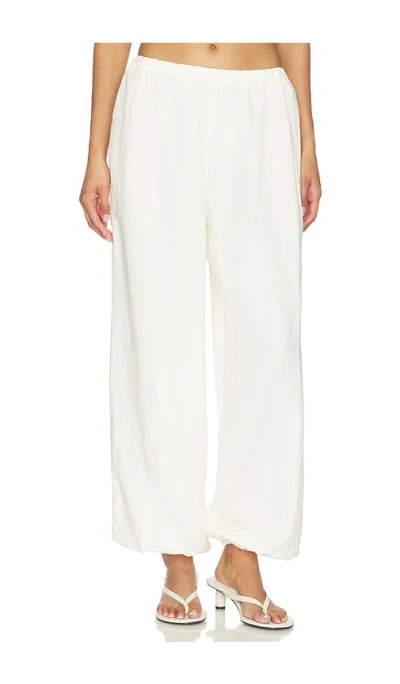Lovers & Friends Lexi Linen Pant In White