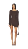 Lovers & Friends Lilia Mini Dress In Brown