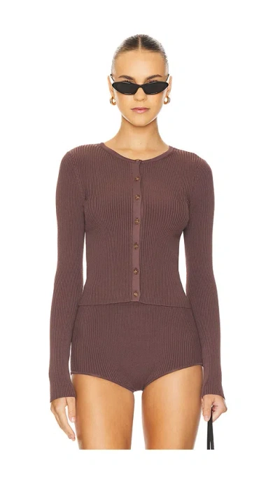 Lovers & Friends Limor Cardigan In Brown