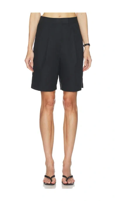 Lovers & Friends Linen Pamela Short In Black