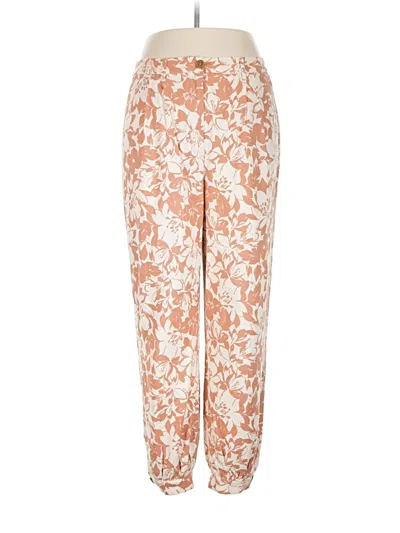 Pre-owned Lovers & Friends Linen Pants In Orange