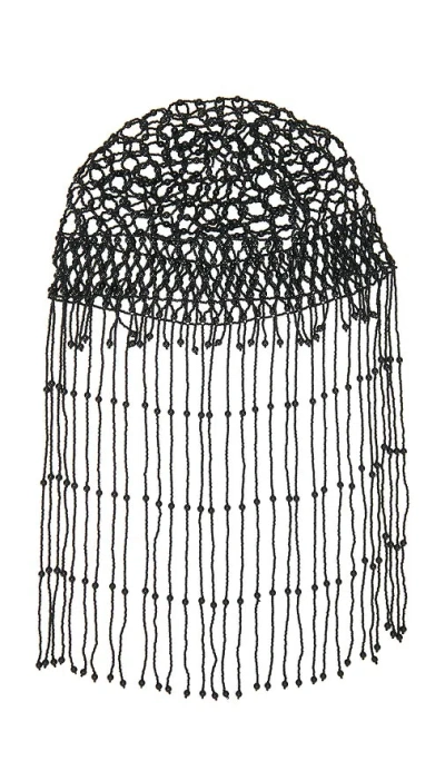 Lovers & Friends Liza Beaded Hat In Black