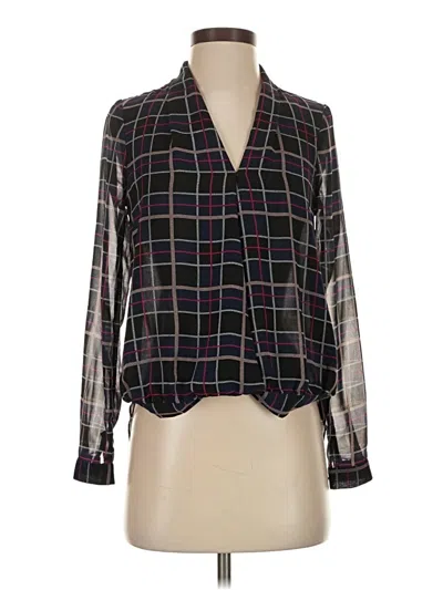 Pre-owned Lovers & Friends Long Sleeve Blouse In Black