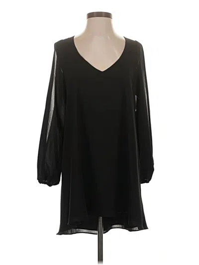Pre-owned Lovers & Friends Long Sleeve Blouse In Black