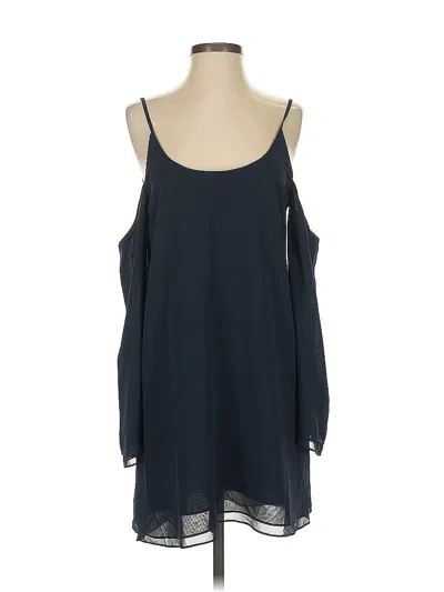 Pre-owned Lovers & Friends Long Sleeve Blouse In Blue