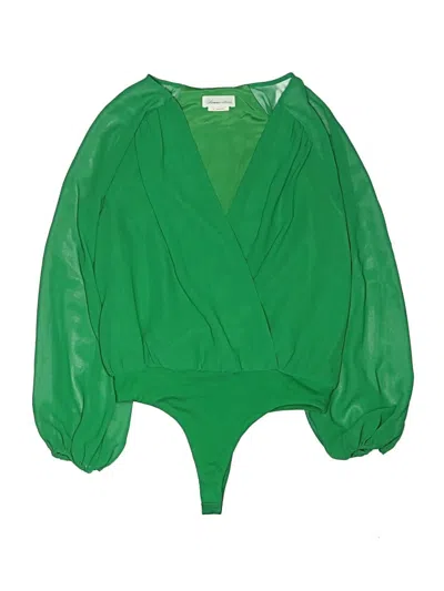 Pre-owned Lovers & Friends Long Sleeve Blouse In Green
