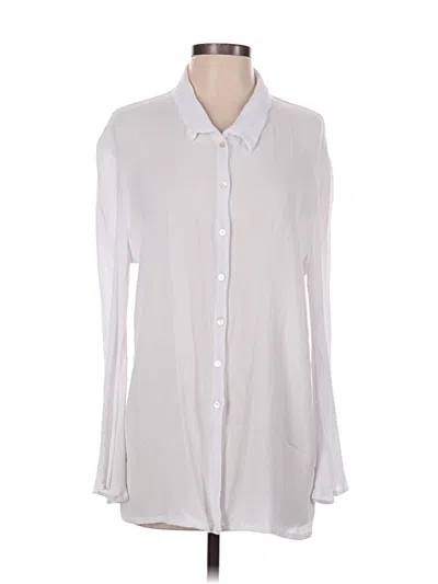 Pre-owned Lovers & Friends Long Sleeve Blouse In Ivory