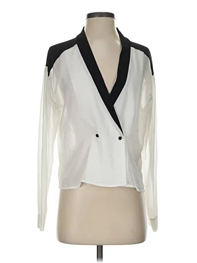 Pre-owned Lovers & Friends Long Sleeve Blouse In Ivory