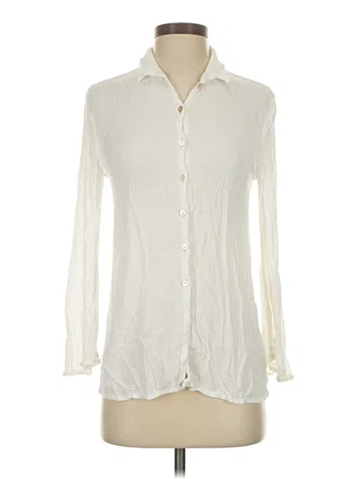 Pre-owned Lovers & Friends Long Sleeve Blouse In White
