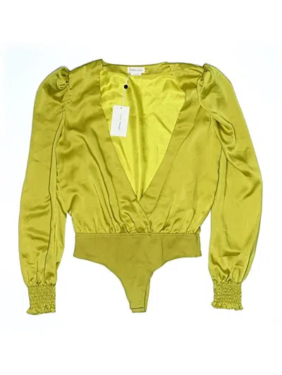 Pre-owned Lovers & Friends Long Sleeve Blouse In Yellow