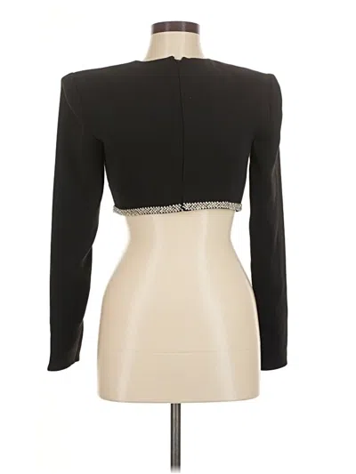 Pre-owned Lovers & Friends Long Sleeve Top Black Keyhole Neckline Tops