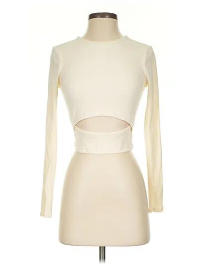Pre-owned Lovers & Friends Long Sleeve Turtleneck In White