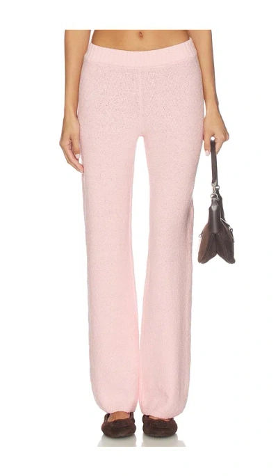 Lovers & Friends Lora Textured Trouser In Pink