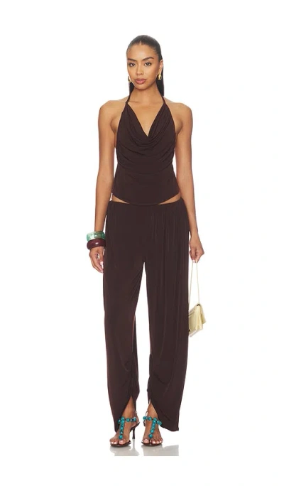 Lovers & Friends Lupa Jumpsuit In Brown