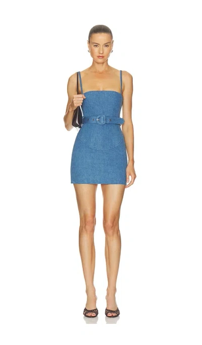 Lovers & Friends Mabel Denim Mini Dress In Blue