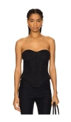 Lovers & Friends Madi Top In Charcoal