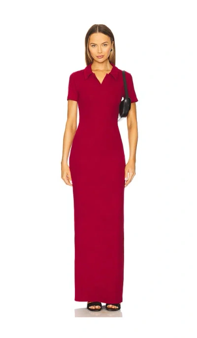 Lovers & Friends Margo Polo Maxi Dress In Red