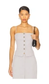Lovers & Friends Margo Top In Gray