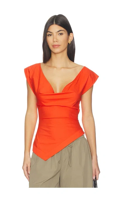 Lovers & Friends Margo Top In Red