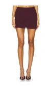 Lovers & Friends Mariah Mini Skirt In 와인 레드